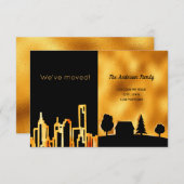 移動したブラック金ゴールド都市の国 案内状 (正面/裏面)