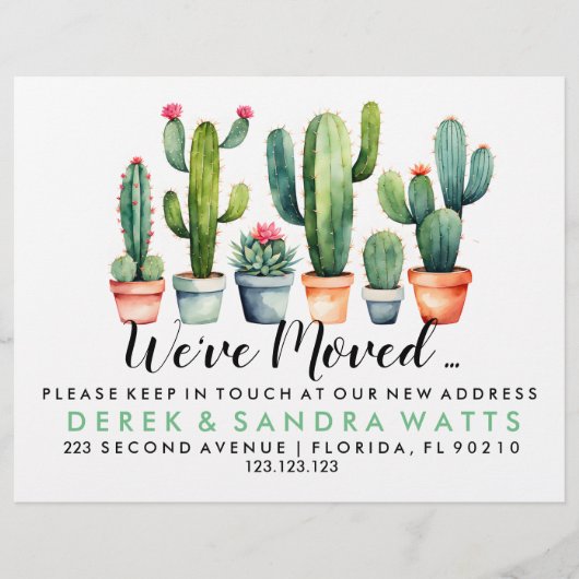 移動したプラントポットの変更 チラシ (正面)