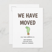 移動したポットのサボテン 案内ポストカード (正面/裏面)