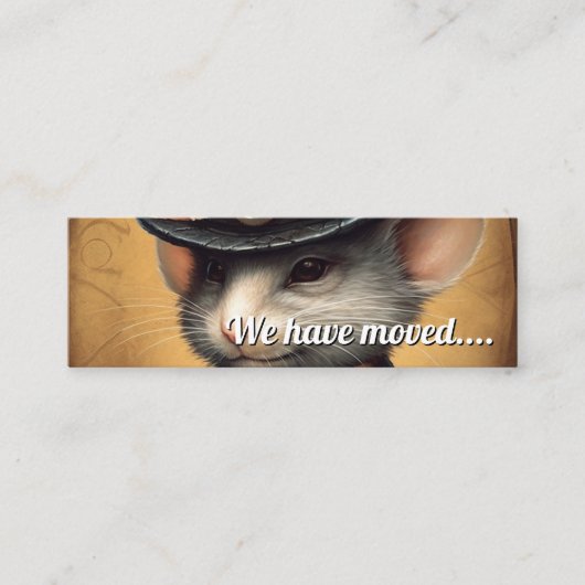 移動したマウス スキニー名刺 (正面)