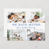 移動したミニマルな4枚の写真をスクリプト 案内ポストカード (正面/裏面)