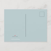 移動したレモンの水彩花模様 案内ポストカード (裏面)