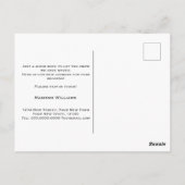 移動したワイルドフラワー | 動きのお知らせ ポストカード (裏面)