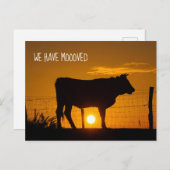 移動した住所のかわいいファーム変更 ポストカード (正面/裏面)