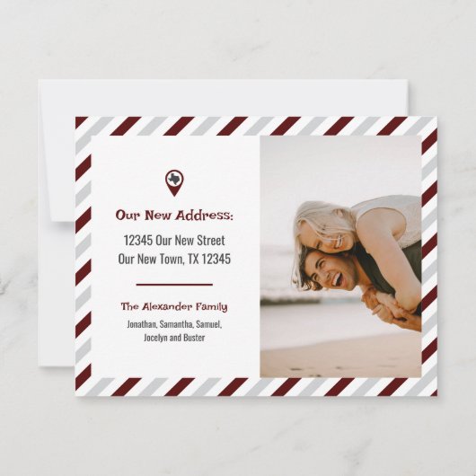 移動した写真ストライプののMaroon We (裏面)