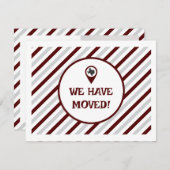 移動した写真ストライプののMaroon We (正面/裏面)