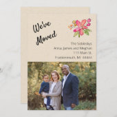 移動した写真フローラ 招待状 (正面/裏面)