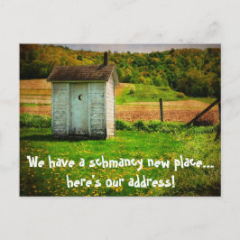 移動した新おもしろいしいアドレス 案内ポストカード