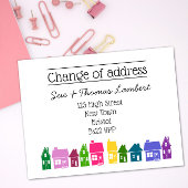移動した新しいホームの住所の色の変更 案内ポストカード