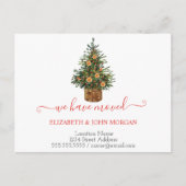 移動した松のオレンジ 案内ポストカード (正面)