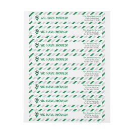 移動した緑ストライプの色 ラップアラウンドラベル