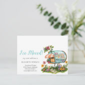 移動した、メールボックスの春の花 案内ポストカード (スタンド正面)