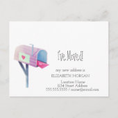 移動したWater Colorメールボックスの新しいアドレス 案内ポストカード (正面)