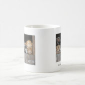 移動して下さい! マグを脅かして下さい コーヒーマグカップ (中央)