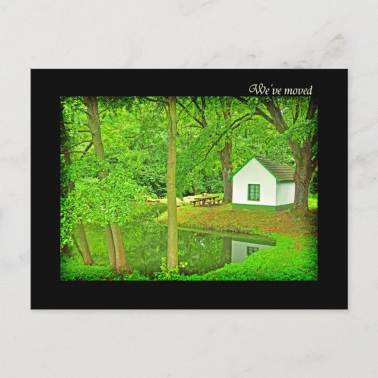 移動しました – 新しいアドレス 案内ポストカード (正面)