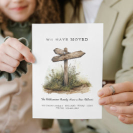 移動しました - 新住所 I 道路標識 案内状