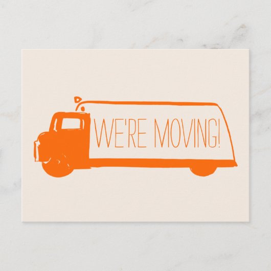 移動するレトロ移動バン 案内ポストカード (正面)