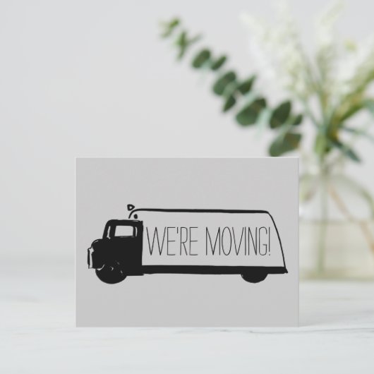 移動するレトロ移動バン 案内ポストカード (スタンド正面)