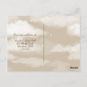 移動する古い西のシーン ポストカード (裏面)