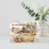 移動する古い西のシーン ポストカード (スタンド正面)