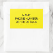 移動する大学の保管ボックスラベル 長方形シール (バッグ)