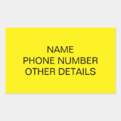 移動する大学の保管ボックスラベル 長方形シール (正面)