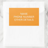 移動する大学の保管ボックスラベル 長方形シール (バッグ)