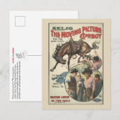 移動する映像のカウボーイ 案内ポストカード (正面/裏面)