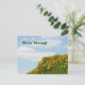 移動する！ポストカード移動された通知カードポピー 案内ポストカード (スタンド正面)