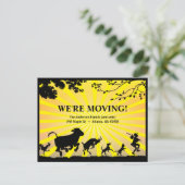 移動する | 移はっきりした動カラフル発表 ポストカード (スタンド正面)