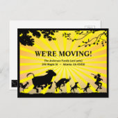 移動する | 移はっきりした動カラフル発表 ポストカード (正面/裏面)