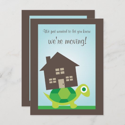移動する – Turtle引越し業者はがき 案内ポストカード (正面/裏面)