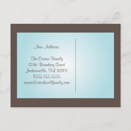 移動する – Turtle引越し業者はがき 案内ポストカード (裏面)