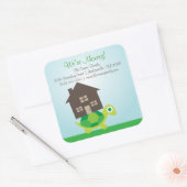 移動する – Turtle引越し業者シール スクエアシール (封筒)