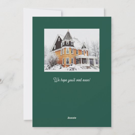 移動そり冬の雪だるまの移動発表 シーズンカード (裏面)