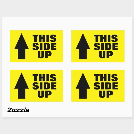 移動と出荷のためのこのサイドアップ矢印シール 長方形シール (シート)