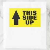 移動と出荷のためのこのサイドアップ矢印シール 長方形シール (バッグ)