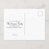 移動のお知らせ ビーチの砂のメッセージ 案内ポストカード (裏面)