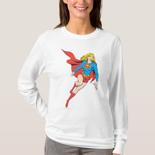 移動のスーパーガール Tシャツ (正面)