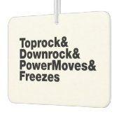 移動の分割(ブレークダンス) カーエアーフレッシュナー (左)