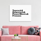 移動の分割（ブレークダンス） キャンバスプリント (インサイチュ (リビング))