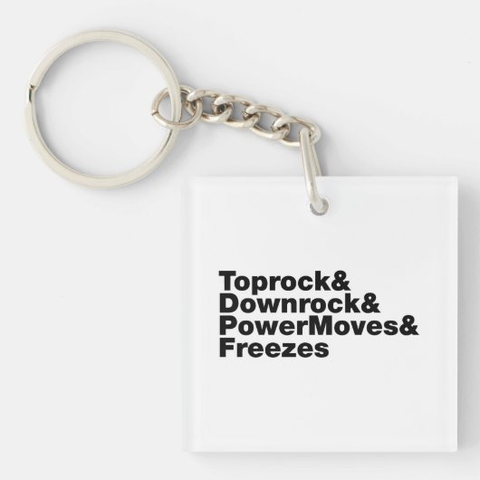 移動の分割(ブレークダンス) キーホルダー (正面)