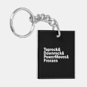 移動の分割(ブレークダンス) キーホルダー (正面左)