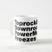 移動の分割(ブレークダンス) コーヒーマグカップ (正面左)