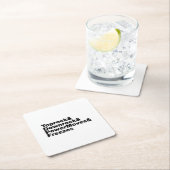 移動の分割(ブレークダンス) スクエアペーパーコースター (インサイチュ)