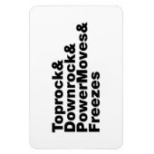 移動の分割(ブレークダンス) マグネット (縦)