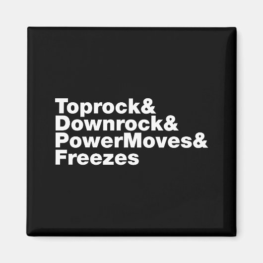 移動の分割（ブレークダンス） マグネット (正面)