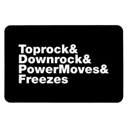 移動の分割（ブレークダンス） マグネット (横)