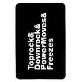 移動の分割（ブレークダンス） マグネット (縦)