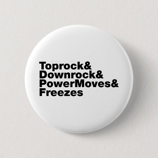 移動の分割（ブレークダンス） 缶バッジ (正面)